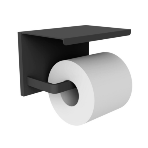 Allibert LOFT-GAME wc-papierhouder mat zwart