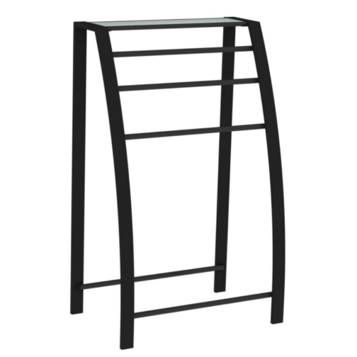 Allibert LOFT-GAME vrijstaande handdoekhouder 3 stangen mat zwart