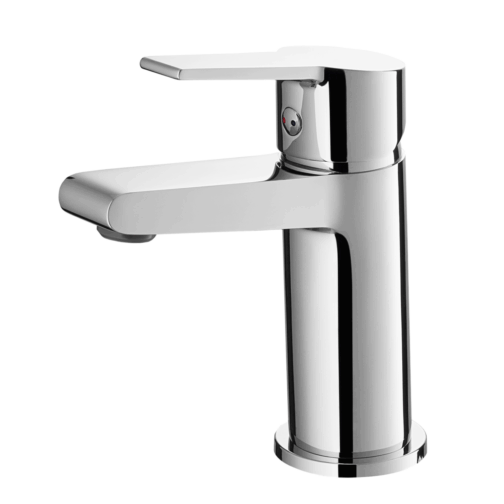 Bluerain Pinaki wastafelkraan chroom met push-open afvoerplug