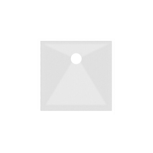 Allibert MADI douchebak 90x90 gekorreld mat wit