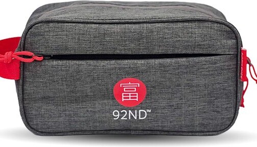 92ND.SUPPLY - Ruime Toilettas Unisex - Grijs - Binnenvak en Buitenvak met Rits - Inhoud 3,6L