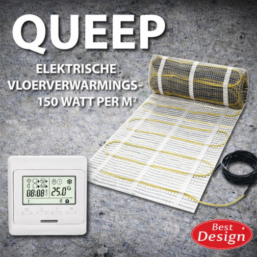 Best-Design "Queep" elektrische vloerverwarmings-mat 0.5 m2