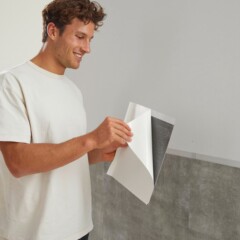 Alwayspon Dikke Tegelsticker met Mozaïekeffect Vinyl Afpellen en plakken Zelfklevend Achterwand Waterdicht Voor Keuken Badkamer 15 x 15 cm 25 stuks Paars