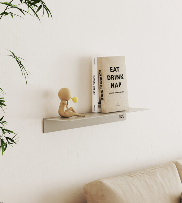 T&B badkamer wandplank beige