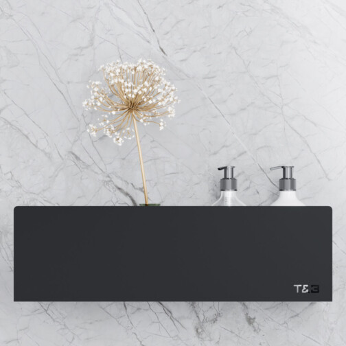 T&B Wandplank / Planchet - 40 cm - mat zwart