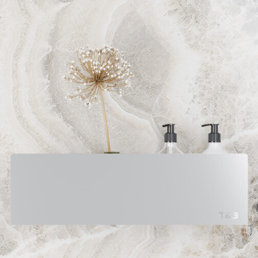 T&B Wandplank / Planchet - 40 cm - geborsteld aluminium