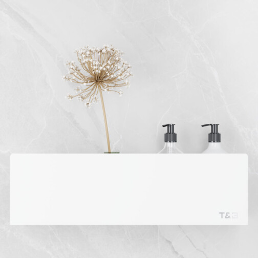 T&B badkamer wandplank wit
