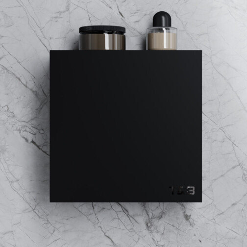 T&B Wandplank / Planchet - 25x25 cm - mat zwart