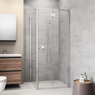 Sealskin Code Zijwand (rechts) 79-80 cm voor combinatie met deuren Zilver hoogglans