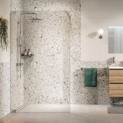 Sealskin Pure Inloopdouche type A3 120 cm, 8 mm helder veiligheidsglas met antikalklaag Zilver hoogglans