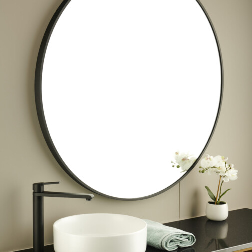 Opzet Lavabo Carla Rond Wit Mat – Keramiek Ø39 cm