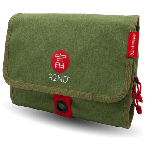 92ND Toilettas XL - Groen - Ophangbaar - Geschikt als Persoonlijk Item voor Alle Luchtvaartmaatschappijen