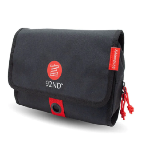 92ND Toilettas XL - Zwart - Ophangbaar - Geschikt als Persoonlijk Item voor Alle Luchtvaartmaatschappijen