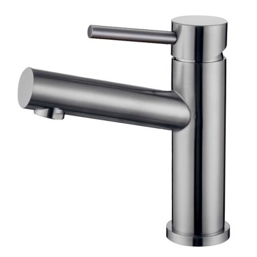 Bluerain Borneo wastafelkraan geborsteld staal