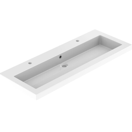 Allibert wastafel Dyspo porselein 120 cm. wit glans