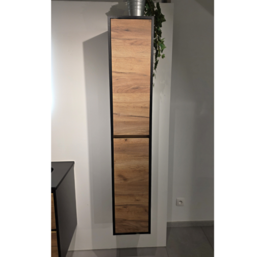 Thys Melanie kolomkast 35 cm zwart/eik