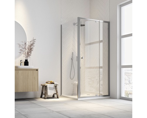 Sealskin Hooked douchecabine 100x200 cm zilver hoogglans