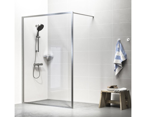 Sealskin Contour inloopdouche type A3 88 cm geborsteld RVS