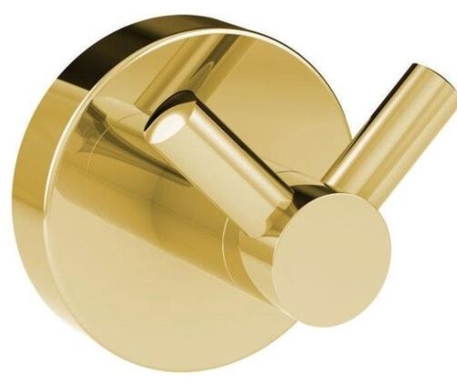 Allibert Coperblink Glanzend goud Handdoekhaak Dubbel