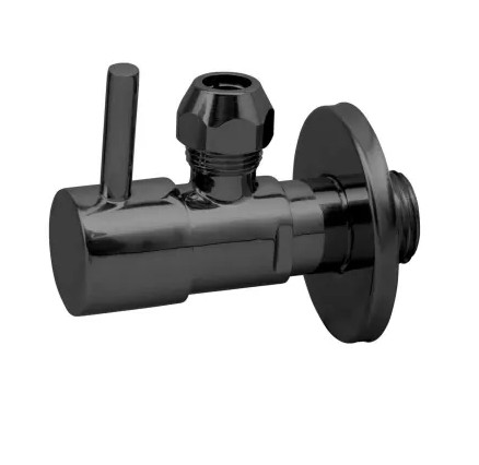 Hoekstopkraan Solara met Rozet 3/8 x 10 mm Gunmetal