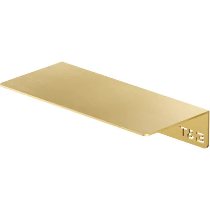 T&B Wandplank / Planchet - 20 cm - geborsteld goud
