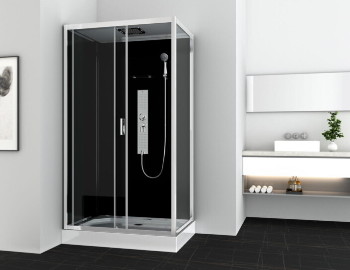 Allibert GIPSY douchecabine rechthoekig hoekmodel 120x80x225 cm