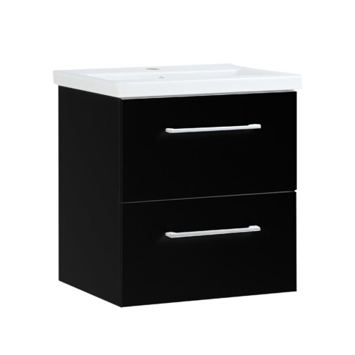 Nortiq Nevada onderkast 50 cm met 2 laden en porseleinen wastafel