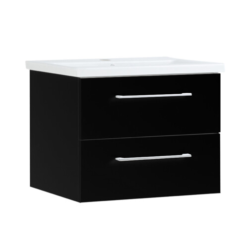 Nortiq Nevada onderkast 70 cm met 2 laden en porseleinen wastafel