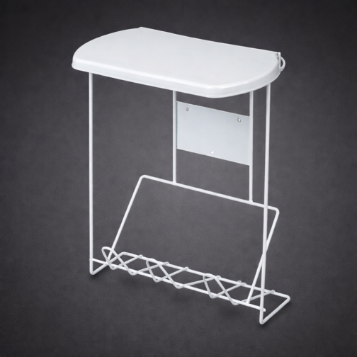 Inbouw afvalsysteem wit met witte bakken vast