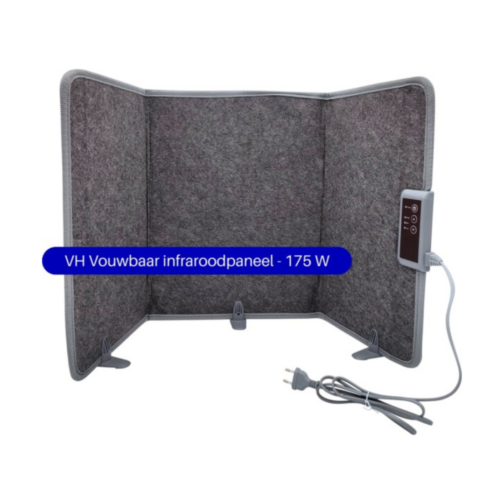 Vouwbaar mobiel infrarood paneel - 100 x 51 x 1 cm - 165 watt
