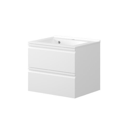 Nortiq Sydney badmeubel onderkast 60 cm mat wit met 2 lades softclose