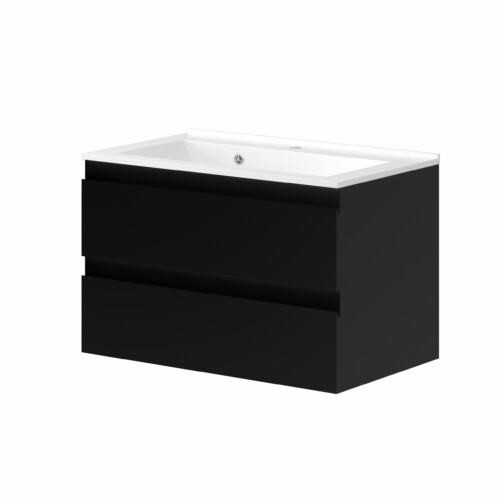 Nortiq Venedig badmeubel onderkast 80 cm wit hoogglans met 2 lades softclose