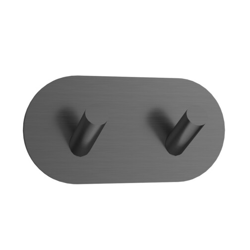 HOUSE LUCCA GUN-BLACK DUBBELE HAAK